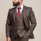 Cavani Caridi Brown Check Blazer