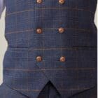 Marc Darcy Jenson Marine Check Waistcoat