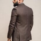 Cavani Caridi Brown Check Blazer