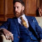 Marc Darcy Chigwell Navy Check Blazer