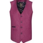 Fratelli Uniti Cerise Waistcoat