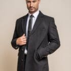 Cavani Roman Black Coat