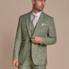 Cavani Caridi Sage Check Blazer
