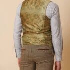 Marc Darcy Ted Tan Check Waistcoat