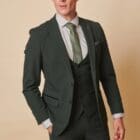 Marc Darcy Bromley Olive Check Blazer
