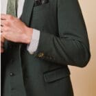 Marc Darcy Bromley Olive Check Blazer