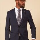 Marc Darcy Bromley Navy Check Jacket