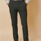 Marc Darcy Bromley Olive Check Trousers