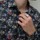 Guide London Navy Leafy Shirt