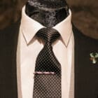 Marc Darcy Max Black with Silver Waistcoat