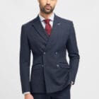 Cavani Caridi Navy Double Breasted Blazer