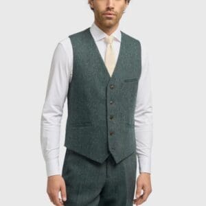 Cavani Thomas Olive Waistcoat