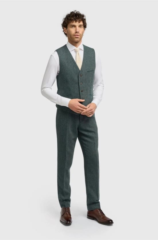 Cavani Thomas Olive Waistcoat
