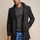 Cavani Nelson Black Overcoat
