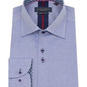 Guide London Long Sleeve Textured Shirt