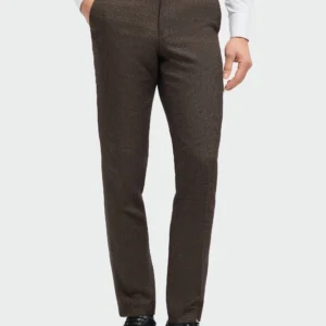 Cavani Caridi Brown Check Trousers