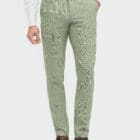 Cavani Caridi Sage Check Trousers