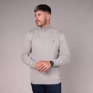 Scott and Wade Machli Grey Half Zip