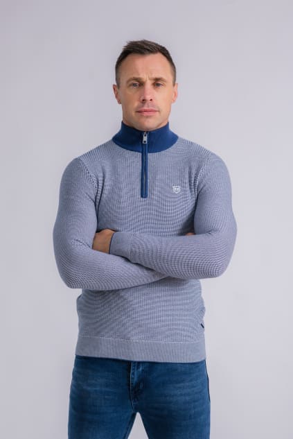 P3848-1365-0-001 XV Kings Tullow Blue Half Zip