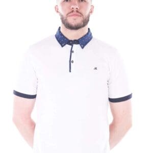 Mineral Chain White Polo Shirt