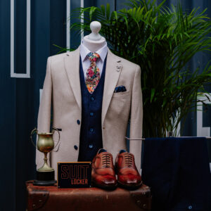 Fratelli Navy Suit with Stone Blazer